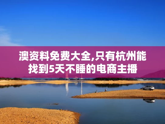 澳资料免费大全,只有杭州能找到5天不睡的电商主播